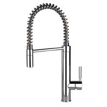 Load image into Gallery viewer, 29801.149 Oxygene Hi-Tech Single Lever Kitchen Sink Mixer with Anti-Limestone Single Jet Extractible Handshower,  Finish: Finox
