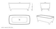 Load image into Gallery viewer, Accademia T13cdd Free-Standing Bathtub Made Of Duralight  1810 X 804 X 590 mm
