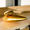 Equilibrio 52001.716 basin mixer in Brushed Gold PVD with 52002.246 Lever in Oro Pvd