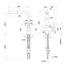 Load image into Gallery viewer, 50203.299 Logik sink mixer (Oxygene side lever) in Black XL finish
