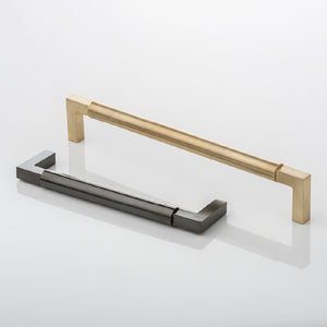 CH1072.02.PBW Ashworth solid brass cabinet handle  polished brass waxed, A:224mm B:234mm C: 41mm