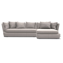 Load image into Gallery viewer, APL197TS Sofa Curved sofa with back cushions, 2850w x 1345d x 870h mm+APL142LD Sofa Right chaise longue with back cushions, 1275w x 1420d x 870h mm
