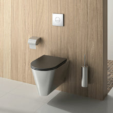 Load image into Gallery viewer, 4051C Be-Line® SS304  wall-mounted toilet brush set with lid in powder-coated finish
