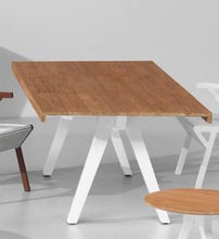 Load image into Gallery viewer, Vieques 41710.000.721 Dining Table Base in white, 56442.904 Table Top 2100 X 1000 mm in Teak
