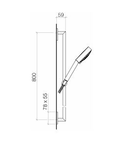 Supernova 26.403.730.00 shower set, chrome