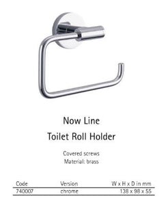 740007 Now toilet roll holder in chrome