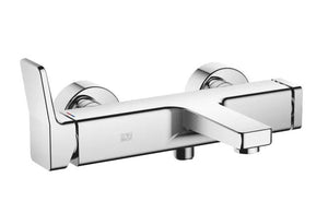 YARRE 33200832-00 Single-lever bath mixer for wall mounting with shower set in Polished Chrome