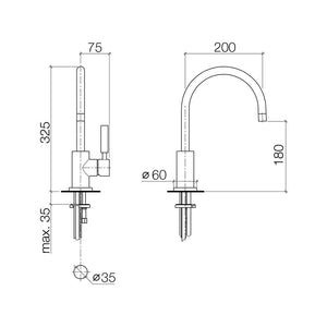 Tara Classic 33800888-00 Deck-mounted Single-lever Sink Mixer in Polished Chrome