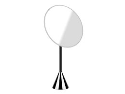 Cono 45588279 Adjustable Standing Mirror in White Cn