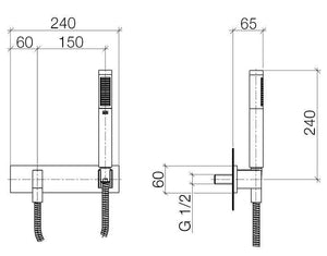 27818979-00 Handshower Set in Polished Chrome