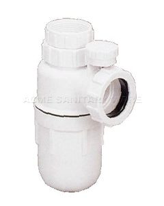 LT781 1-1/2" anti-syphonage plastic bottle trap (for PVC connection)