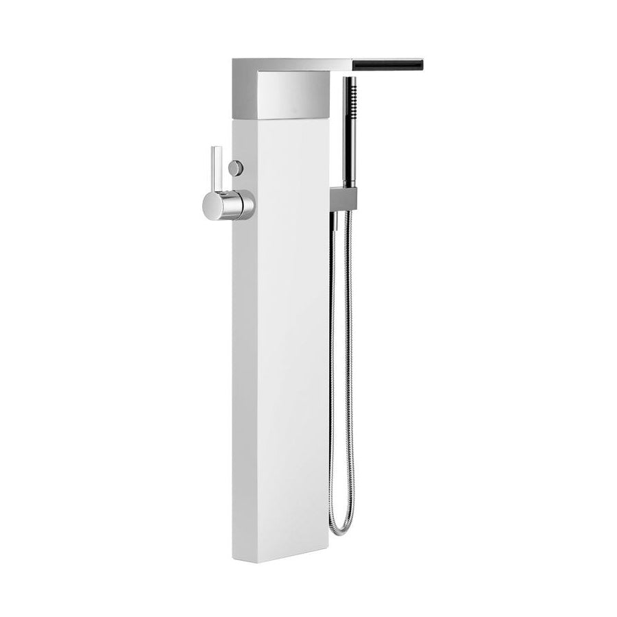 25964979-00 Floor-mounted Bath Mixer w/Handshower Set in Polished Chrome (concealed part 3594897090 included)