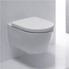 iCon wall-hung WC, washdown, small projection shrounded, rimfree &? 574.130.00.0 iCon soft-closing WC seat & cover in white