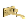 Mimi 44865.080 External Parts for Built-In Mixer in Gold with Spout and 44697.031 internal part