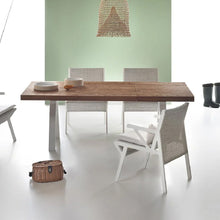 Load image into Gallery viewer, Vieques 41710.000.721 Dining Table Base in white, 56442.904 Table Top 2100 X 1000 mm in Teak
