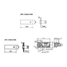 Load image into Gallery viewer, Acquadolce Light 6993l032b + 6900l002a Multifunction Shower Head, 6900l102b + 6900l102a Touch Control Board, 31937374b + 1900d274a Thermostatic Shower with 4-Way Diverter, 86938052 Shower Set in Brushed Stainless Steel
