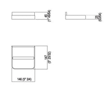 Load image into Gallery viewer, Memory AMEM860.BR toilet roll holder 146 x 147 x 45 mm in brushed burnished
