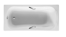 Load image into Gallery viewer, A247522001 Miami rectangular acrylic bath 1700x850mm with handgrip &amp; bath waste, Hydrabaths 6 CP jets whirlpool system
