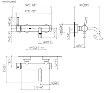 Load image into Gallery viewer, Meta 33200660-00 Wall-mounted Exposed Single-lever Bath Mixer in Polished Chrome
