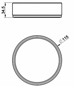 316 54725.239 standing soap holder in brushed steel