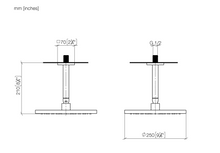 Load image into Gallery viewer, YARRE 28669832-00 Rain shower with ceiling fixing 250 mm in Polished Chrome
