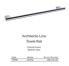 Load image into Gallery viewer, TOWEL BAR  MODEL NO. : 770016 LENGHT : 450 MM  FINISH : POLISHED CHROME
