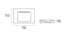 Load image into Gallery viewer, Slide Lt4754 Wall-Mounted Washbasin 750 X 513 X 100 mm in Sinai with St45 Wall Brackets and Sf1 Furnishing Trap in Chrome
