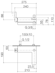 LULU 33200710-06 Wall-mounted Exposed Single-lever Bath Mixer in Platinum Matt