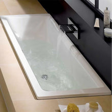 Load image into Gallery viewer, 6829 Bettefree Enamelled Pressed Steel Bathtub 鋼板浴缸 with Antislip and Anti-Noise Color: White. Size: 1700 x 750mm
