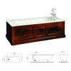 Edwardian 62.200.581.00 Inset Bathtub  Size: 1810 X 795 mm Colour: White