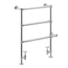 Edwardian 55.323.581.00 floor/wall-mounted towel rails in chrome