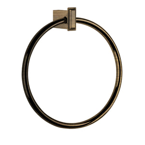 Eleganza 46509.186 Towel Ring in Antique Brass