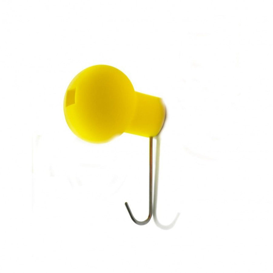 Globo AC382 Complement Coat Hanger, 85w x 70d x 135h mm, Frame Poypropylene with stainless steel in light yellow 1385C